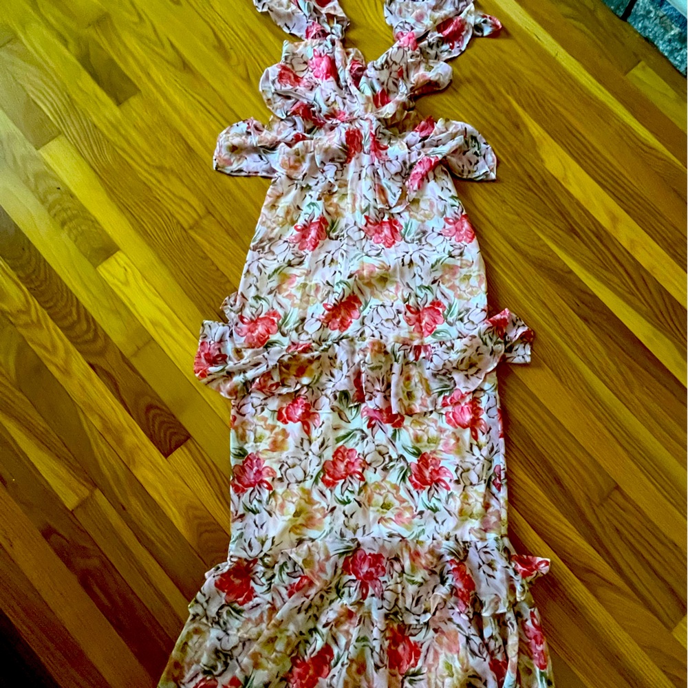 Floral Dress - Formal/Wedding Guest Dress